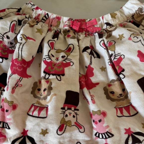 Gymboree Girls Circus Animals‎ Corduroy Skirt Sz 3T - Picture 2 of 4
